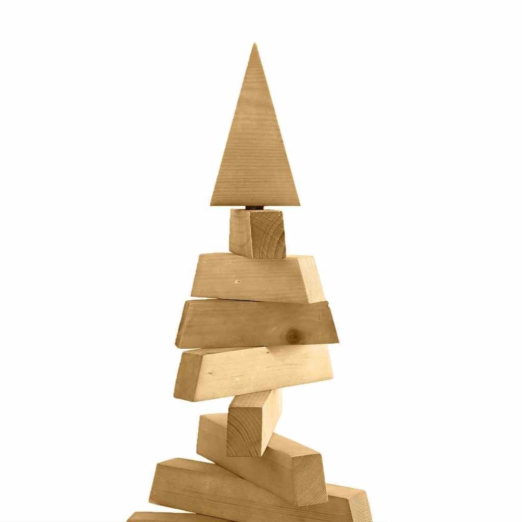Holz Weihnachtsbaum mit Ständer Braun 120 cm Massivholz Kiefer