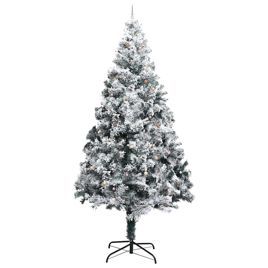 Künstlicher beleuchteter Weihnachtsbaum mit Kugel-Set Grün