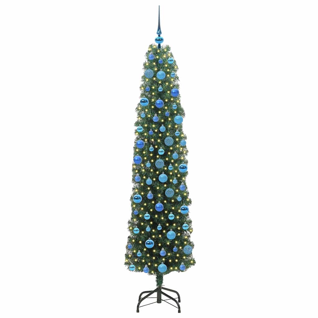 Künstlicher Weihnachtsbaum mit 300 LEDs mit Ständer Grün 180 cm