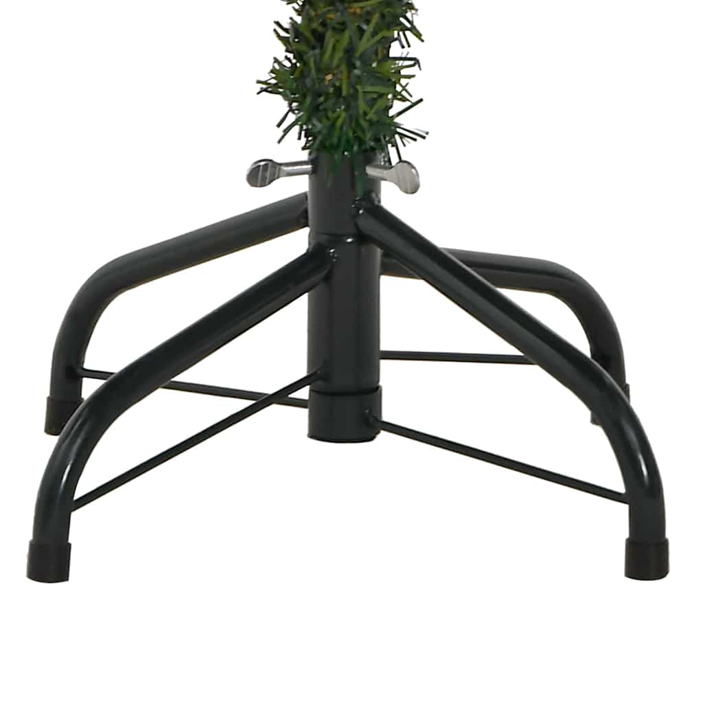 Künstlicher Klapp-Weihnachtsbaum mit Tannenzapfen Grün 150 cm