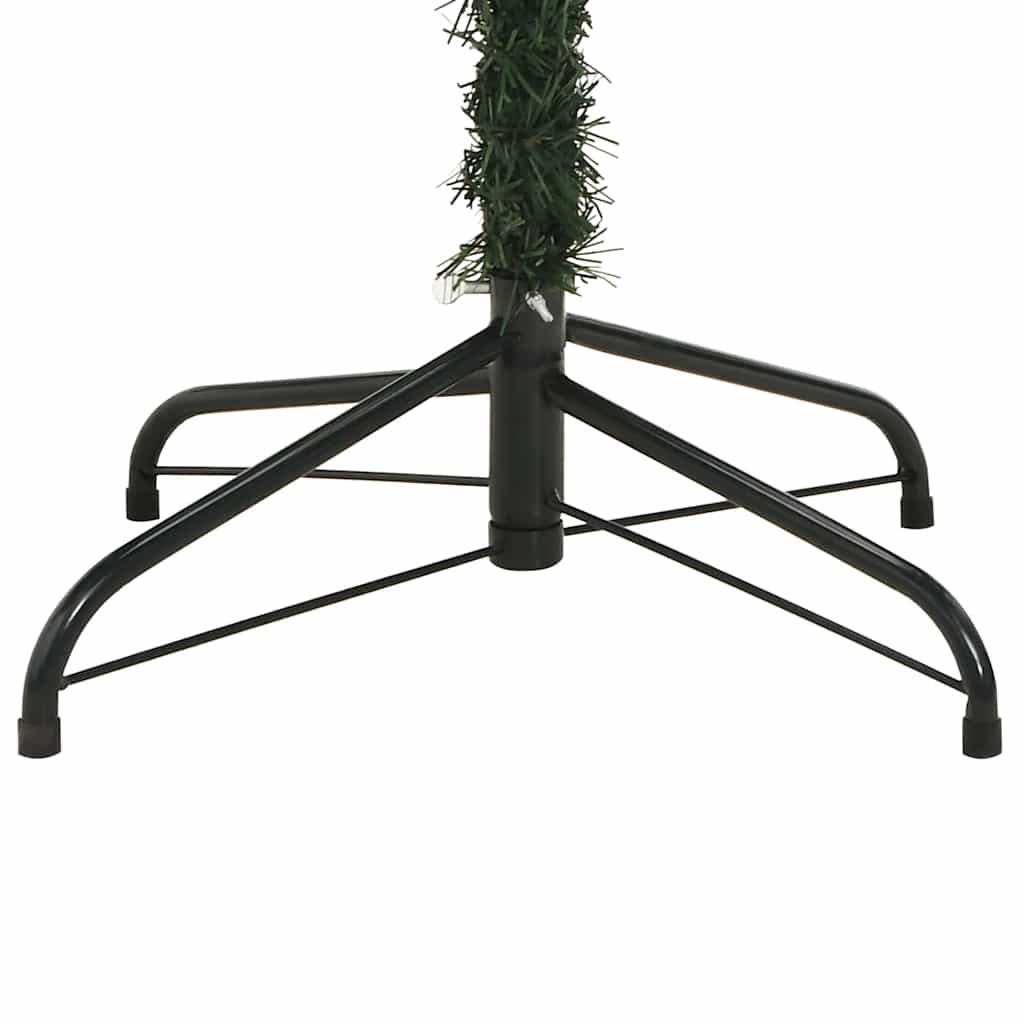 Künstlicher Klapp-Weihnachtsbaum mit Tannenzapfen Grün 240 cm