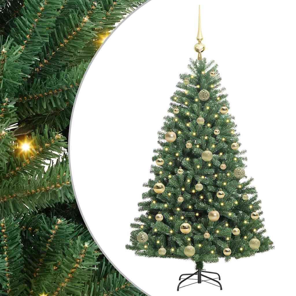 Künstlicher klappbarer Weihnachtsbaum Grün 120 cm