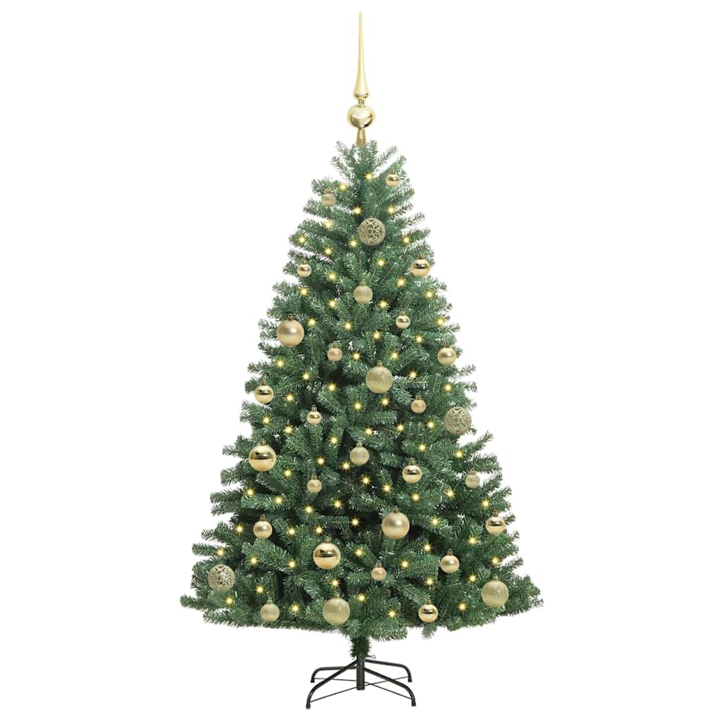Künstlicher klappbarer Weihnachtsbaum Grün 120 cm