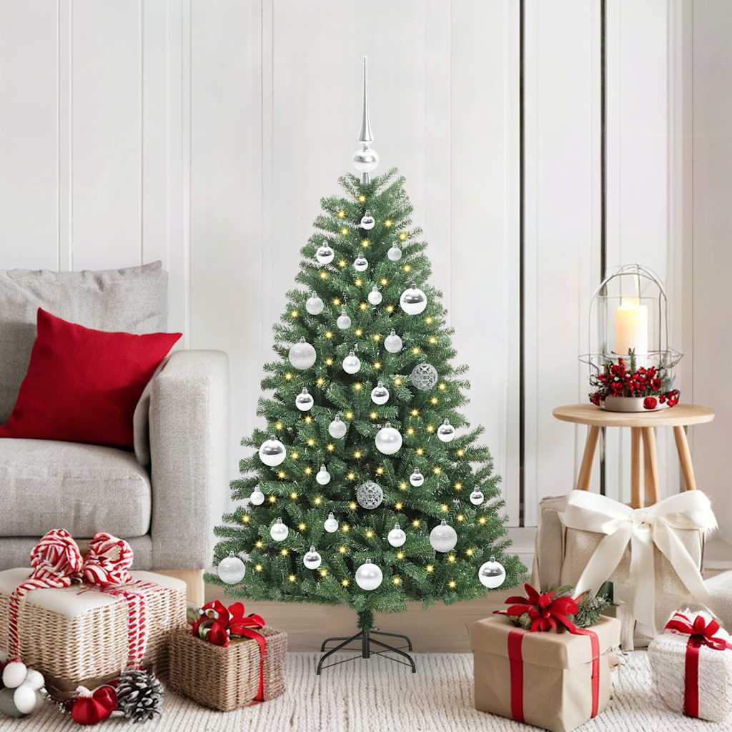 Künstlicher klappbarer Weihnachtsbaum Grün 120 cm