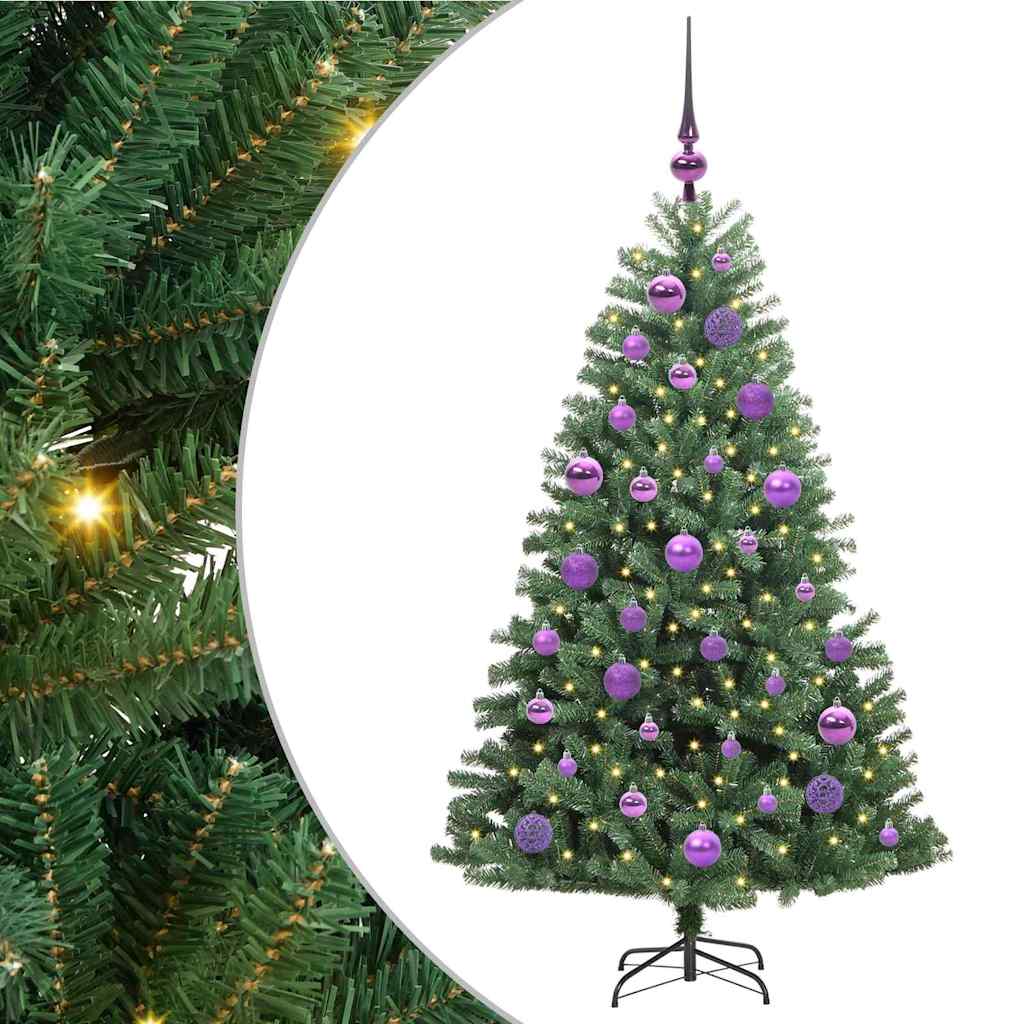 Künstlicher klappbarer Weihnachtsbaum Grün 120 cm