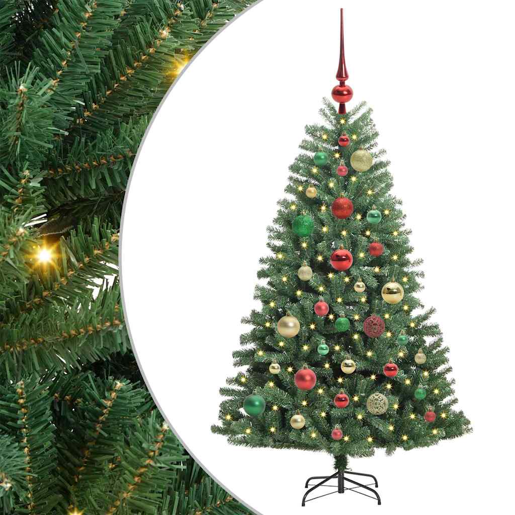 Künstlicher klappbarer Weihnachtsbaum Grün 120 cm