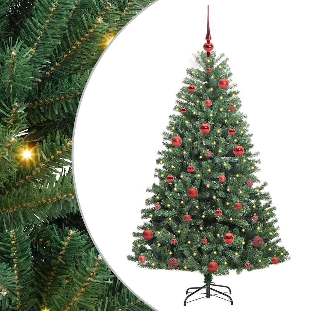 Künstlicher klappbarer Weihnachtsbaum Grün 150 cm