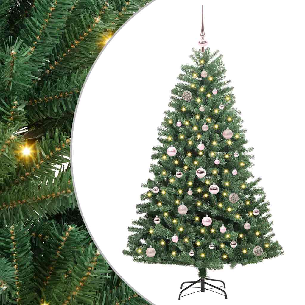 Künstlicher klappbarer Weihnachtsbaum Grün 150 cm