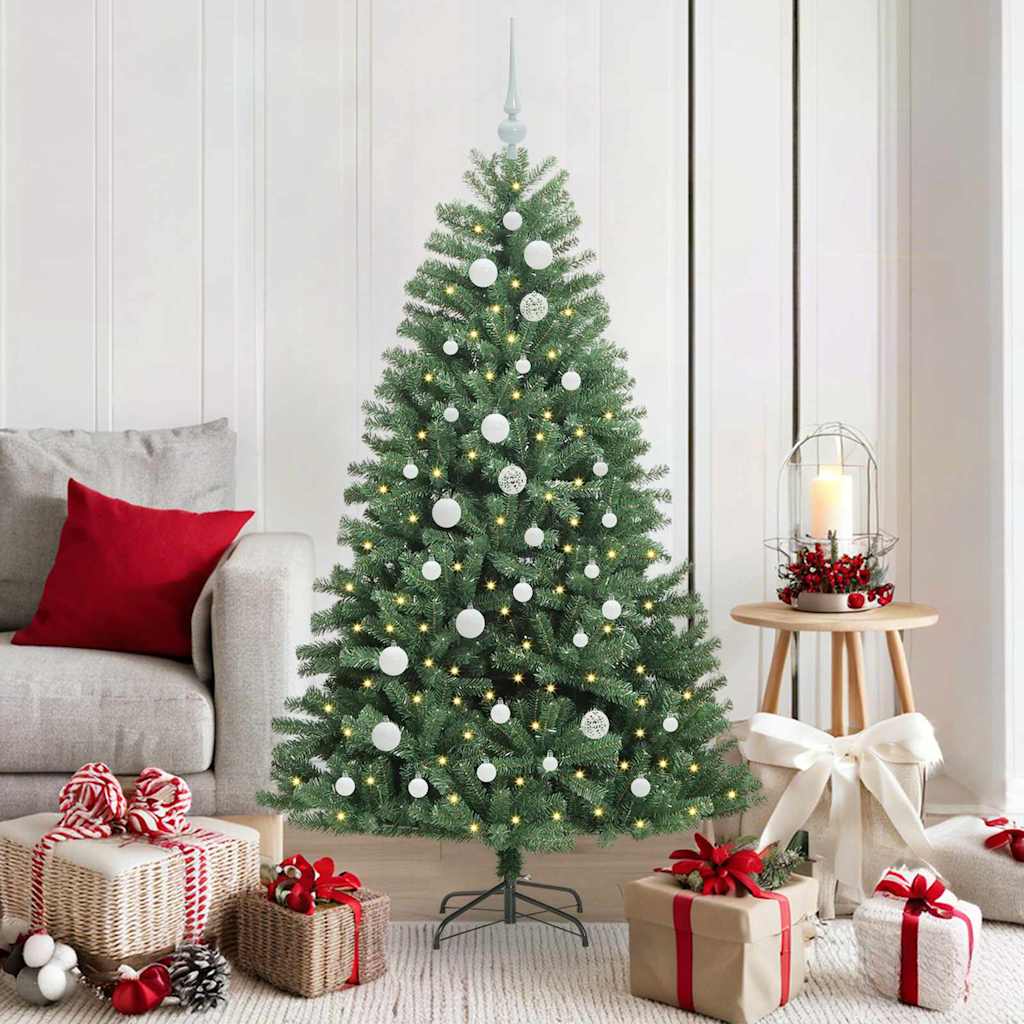 Künstlicher klappbarer Weihnachtsbaum Grün 150 cm