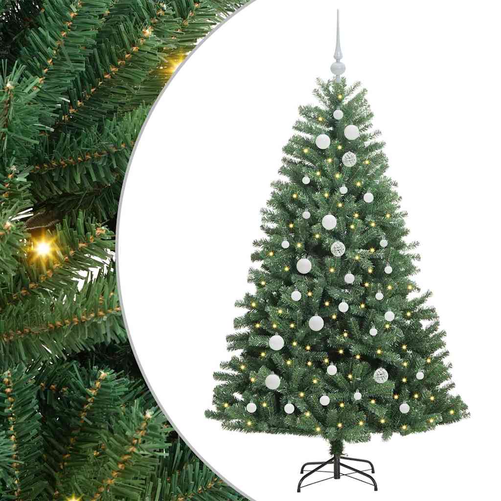 Künstlicher klappbarer Weihnachtsbaum Grün 150 cm
