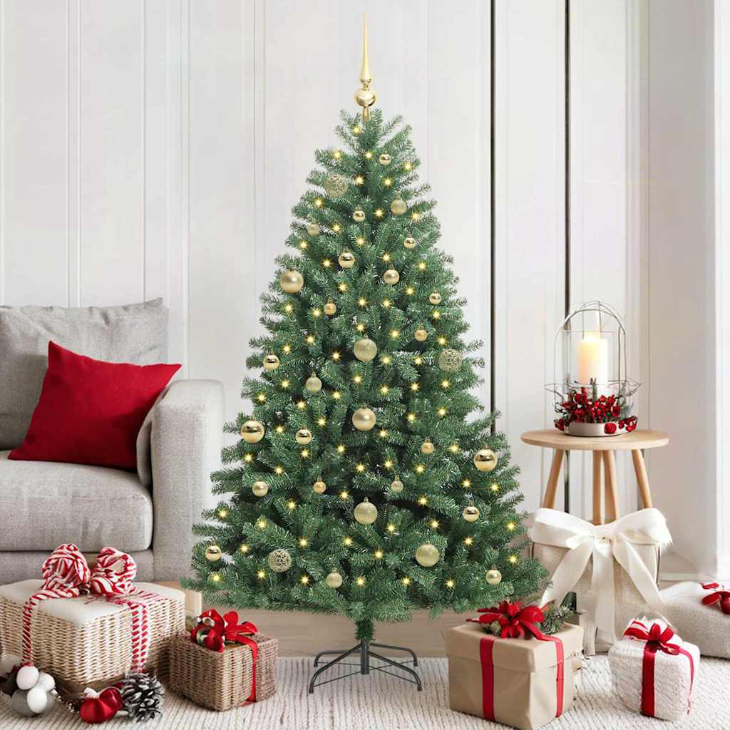 Künstlicher klappbarer Weihnachtsbaum Grün 150 cm