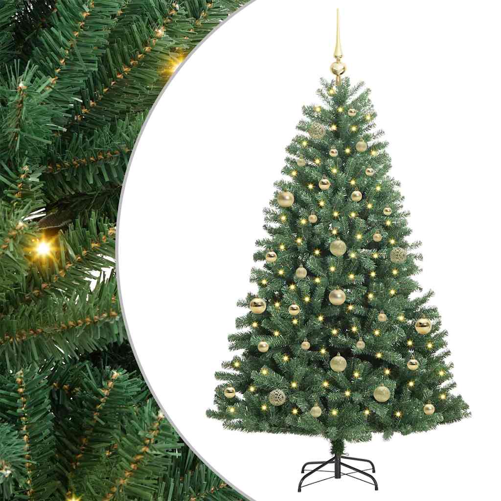 Künstlicher klappbarer Weihnachtsbaum Grün 150 cm
