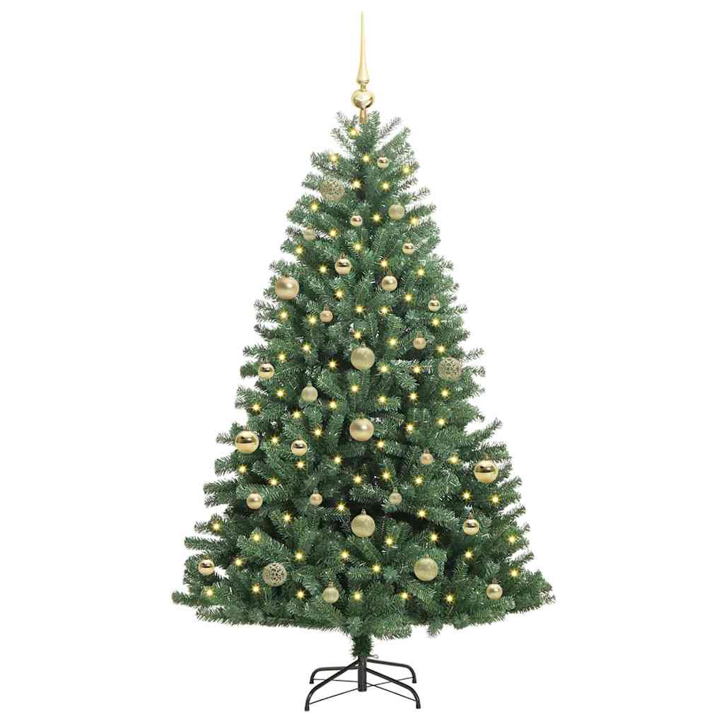 Künstlicher klappbarer Weihnachtsbaum Grün 150 cm