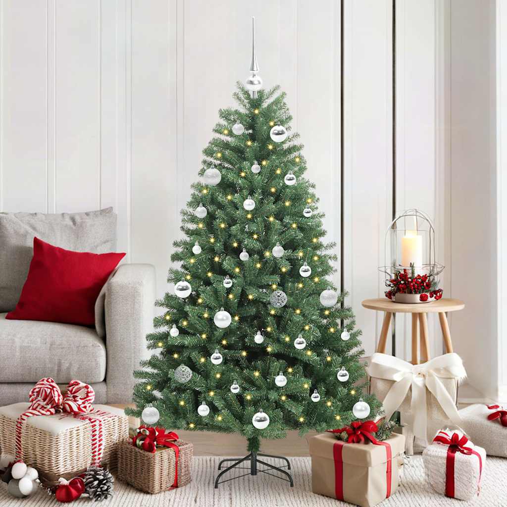 Künstlicher klappbarer Weihnachtsbaum Grün 150 cm