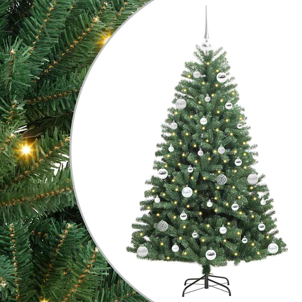 Künstlicher klappbarer Weihnachtsbaum Grün 150 cm