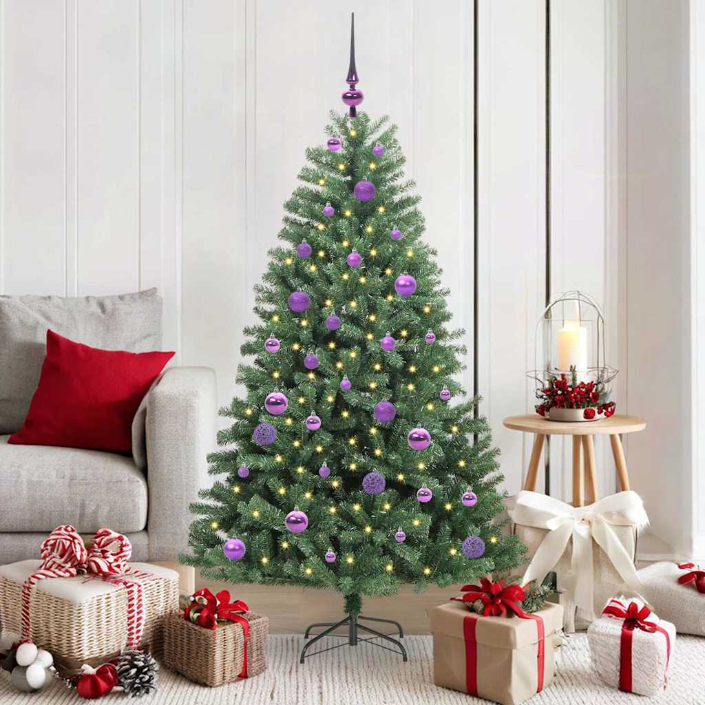 Künstlicher klappbarer Weihnachtsbaum Grün 150 cm