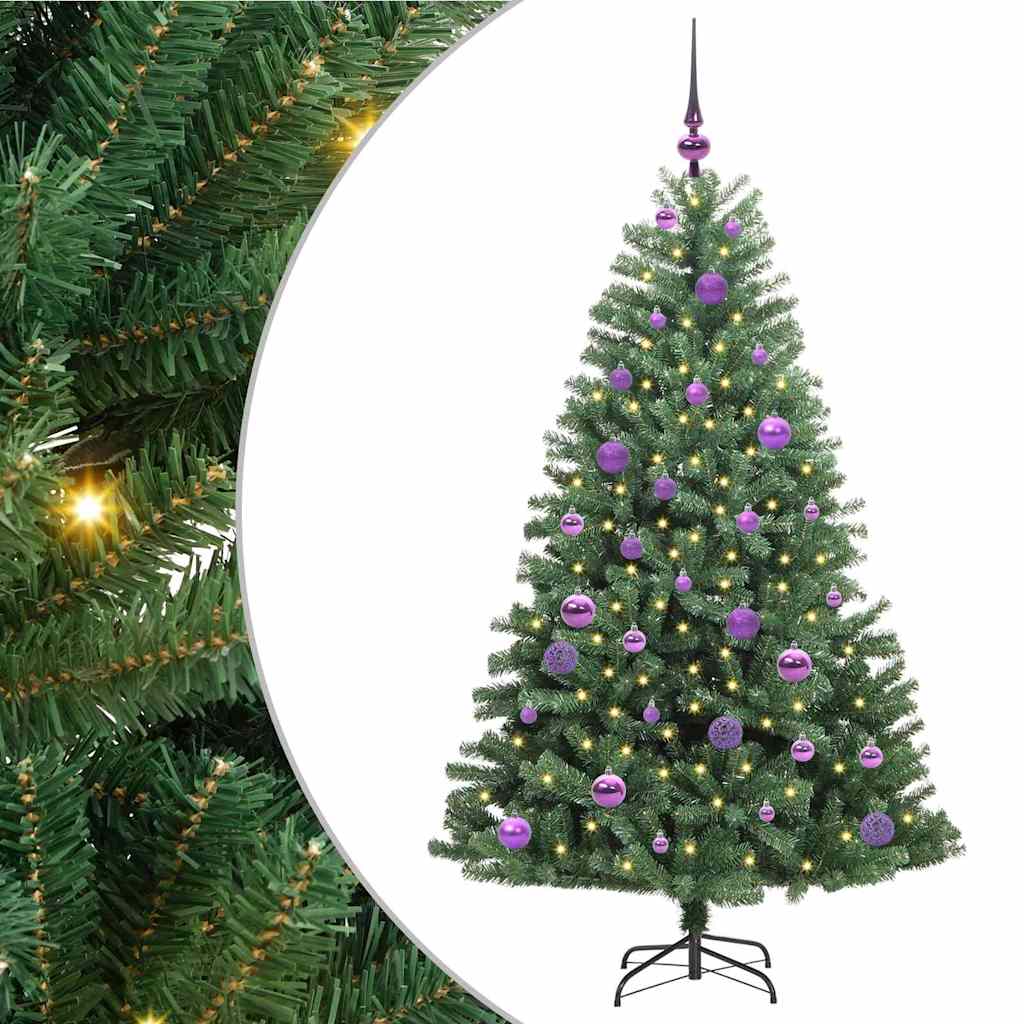 Künstlicher klappbarer Weihnachtsbaum Grün 150 cm
