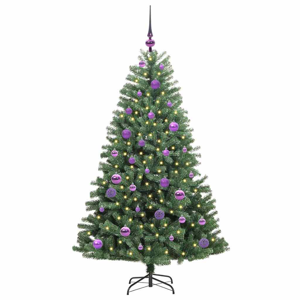 Künstlicher klappbarer Weihnachtsbaum Grün 150 cm