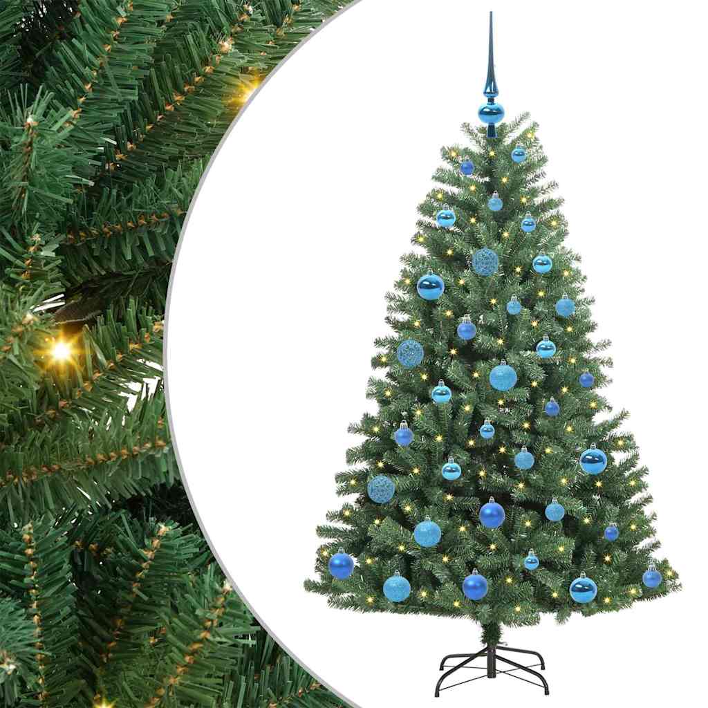 Künstlicher klappbarer Weihnachtsbaum Grün 150 cm