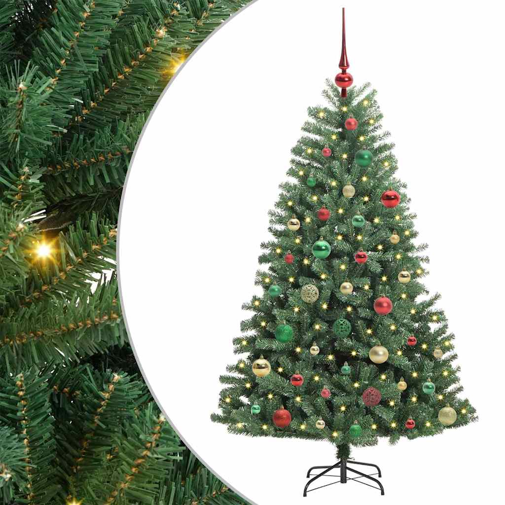 Künstlicher klappbarer Weihnachtsbaum Grün 150 cm