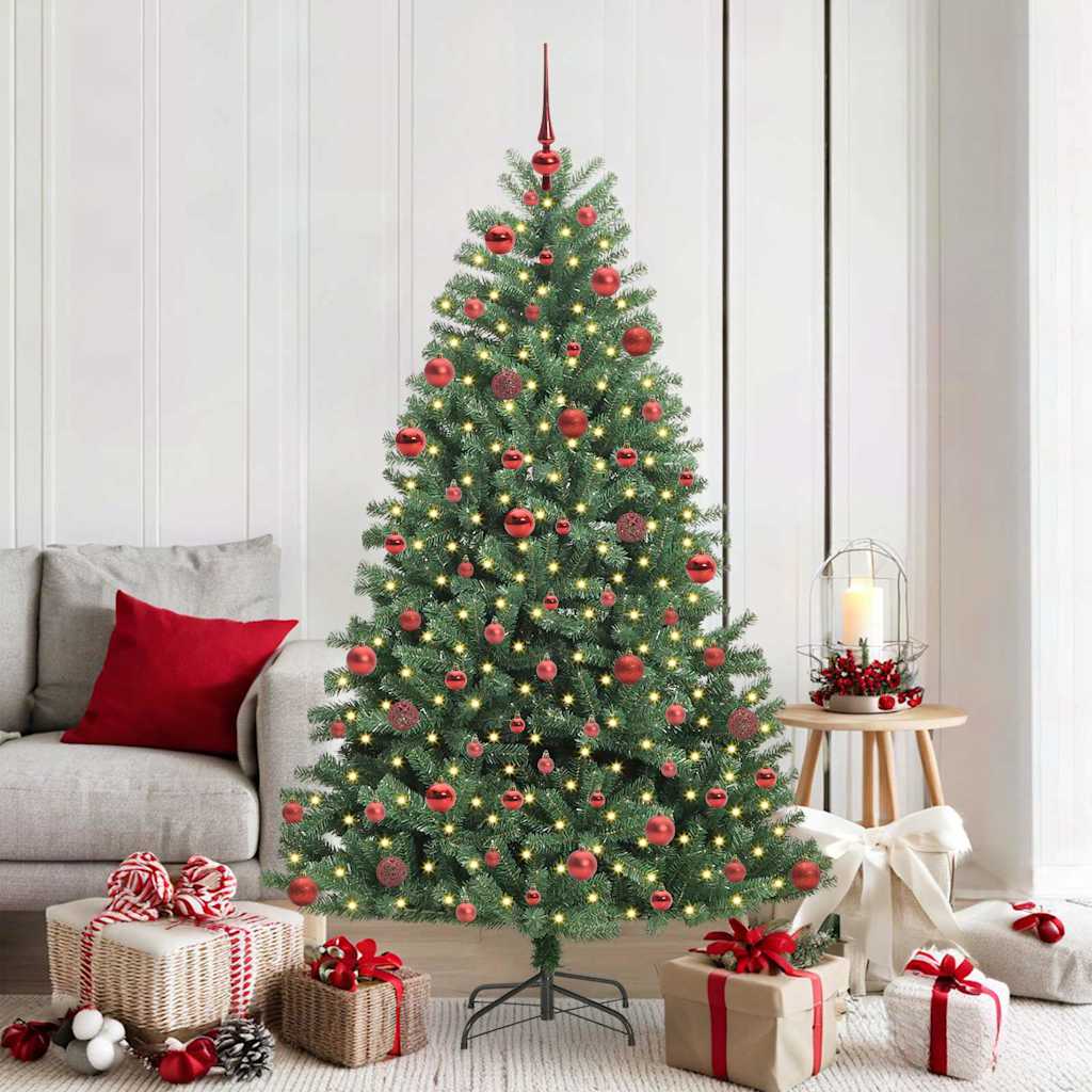Künstlicher klappbarer Weihnachtsbaum Grün 180 cm