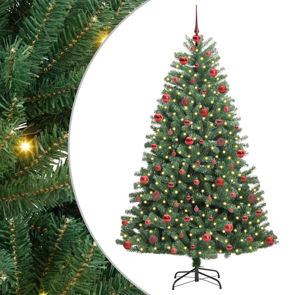Künstlicher klappbarer Weihnachtsbaum Grün 180 cm