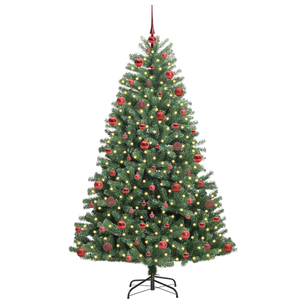 Künstlicher klappbarer Weihnachtsbaum Grün 180 cm