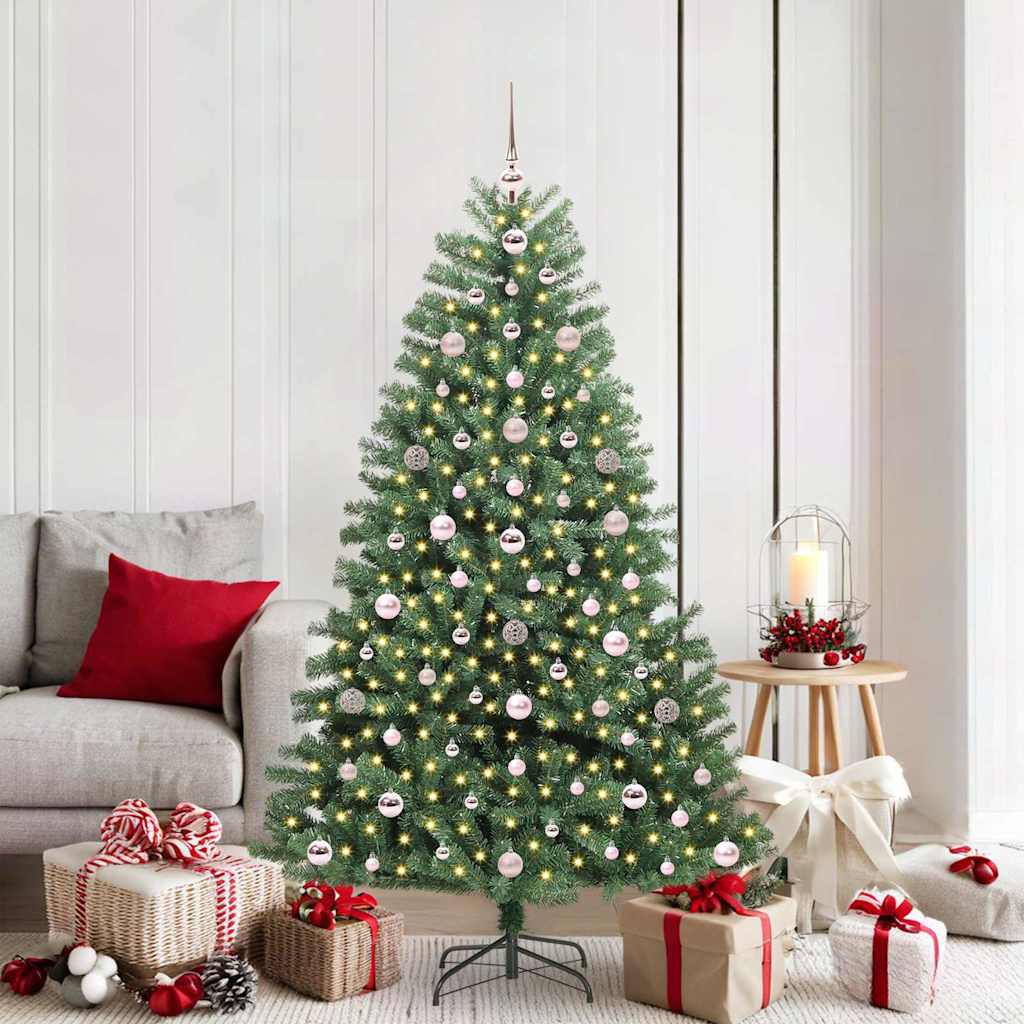 Künstlicher klappbarer Weihnachtsbaum Grün 180 cm
