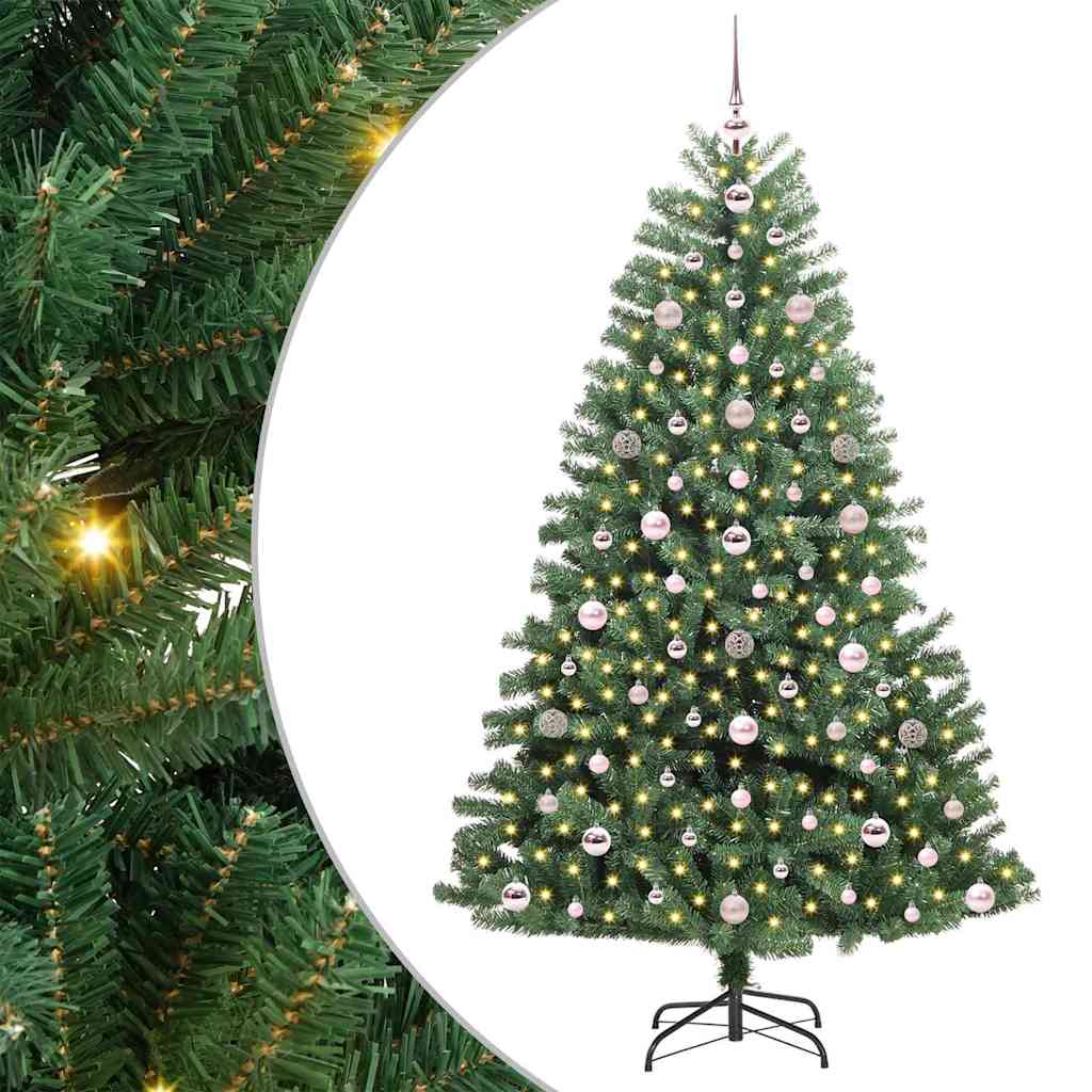 Künstlicher klappbarer Weihnachtsbaum Grün 180 cm