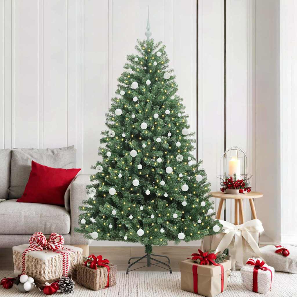 Künstlicher klappbarer Weihnachtsbaum Grün 180 cm