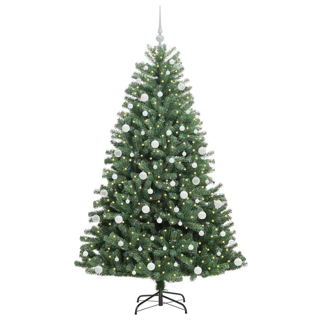 Künstlicher klappbarer Weihnachtsbaum Grün 180 cm