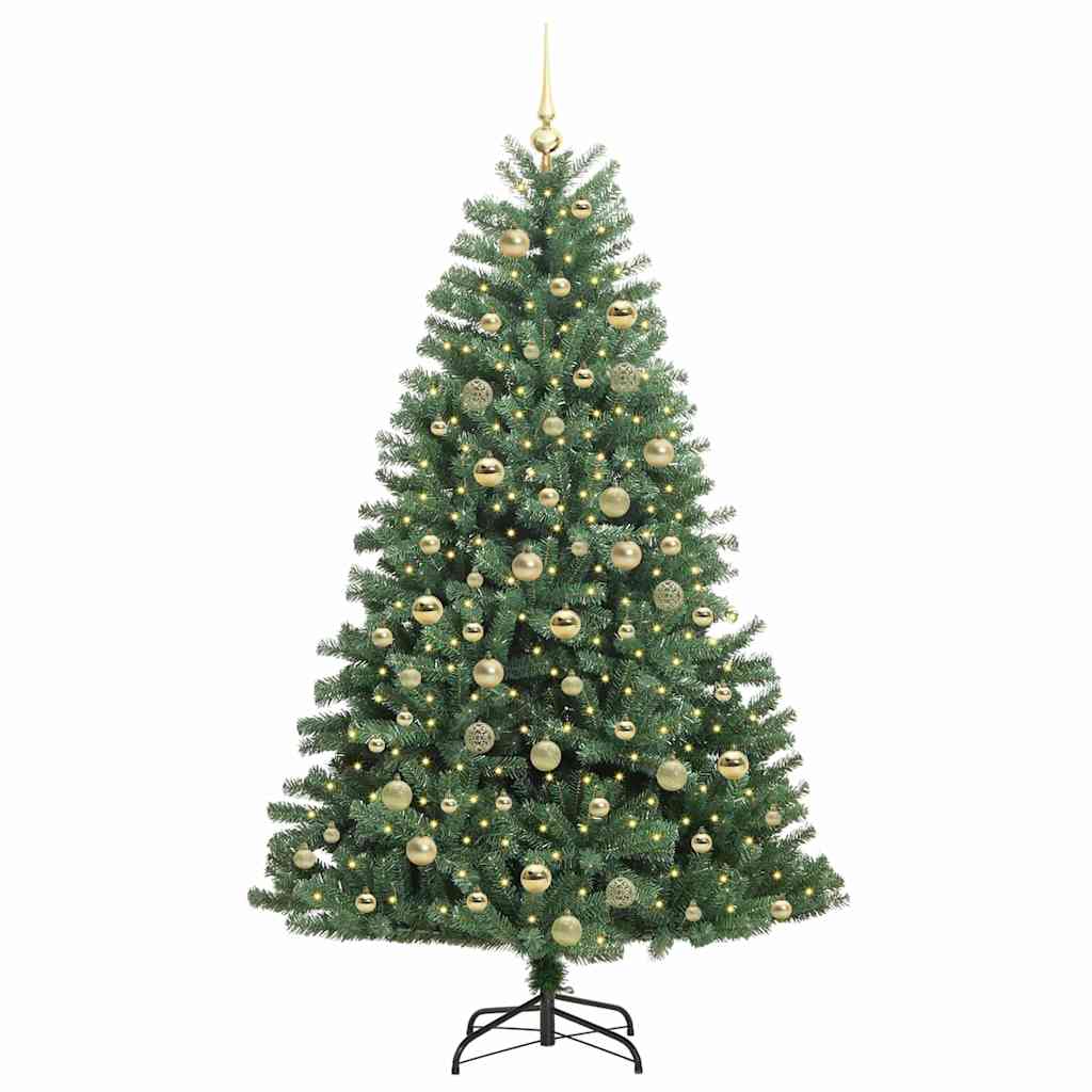 Künstlicher klappbarer Weihnachtsbaum Grün 180 cm