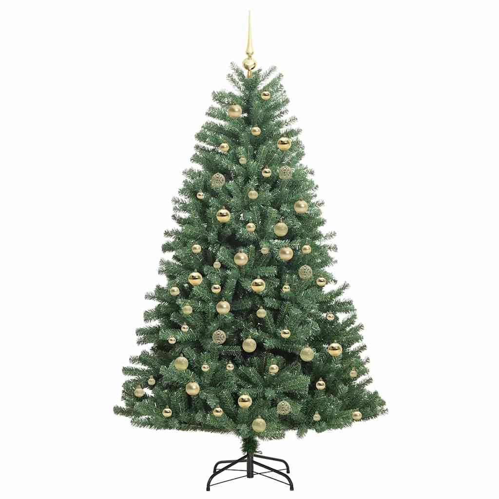 Künstlicher klappbarer Weihnachtsbaum Grün 180 cm