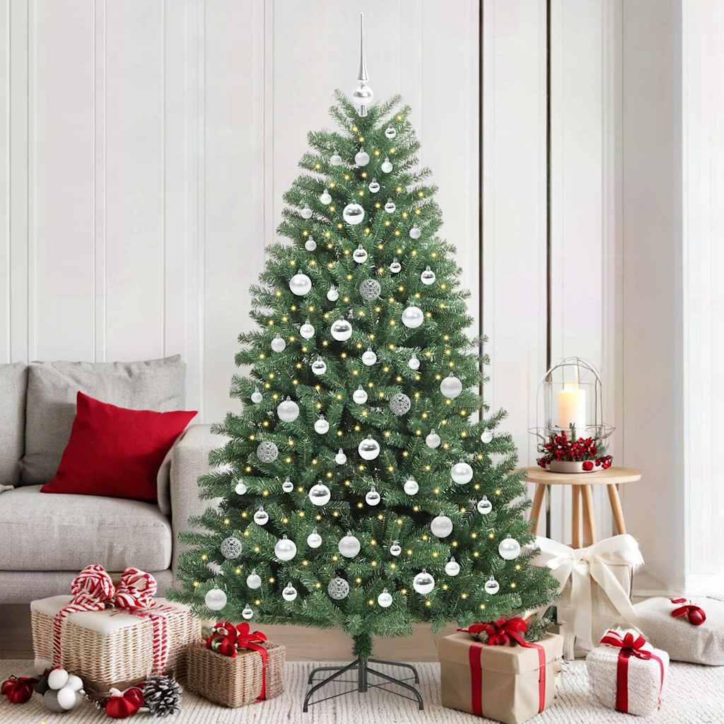 Künstlicher klappbarer Weihnachtsbaum Grün 180 cm