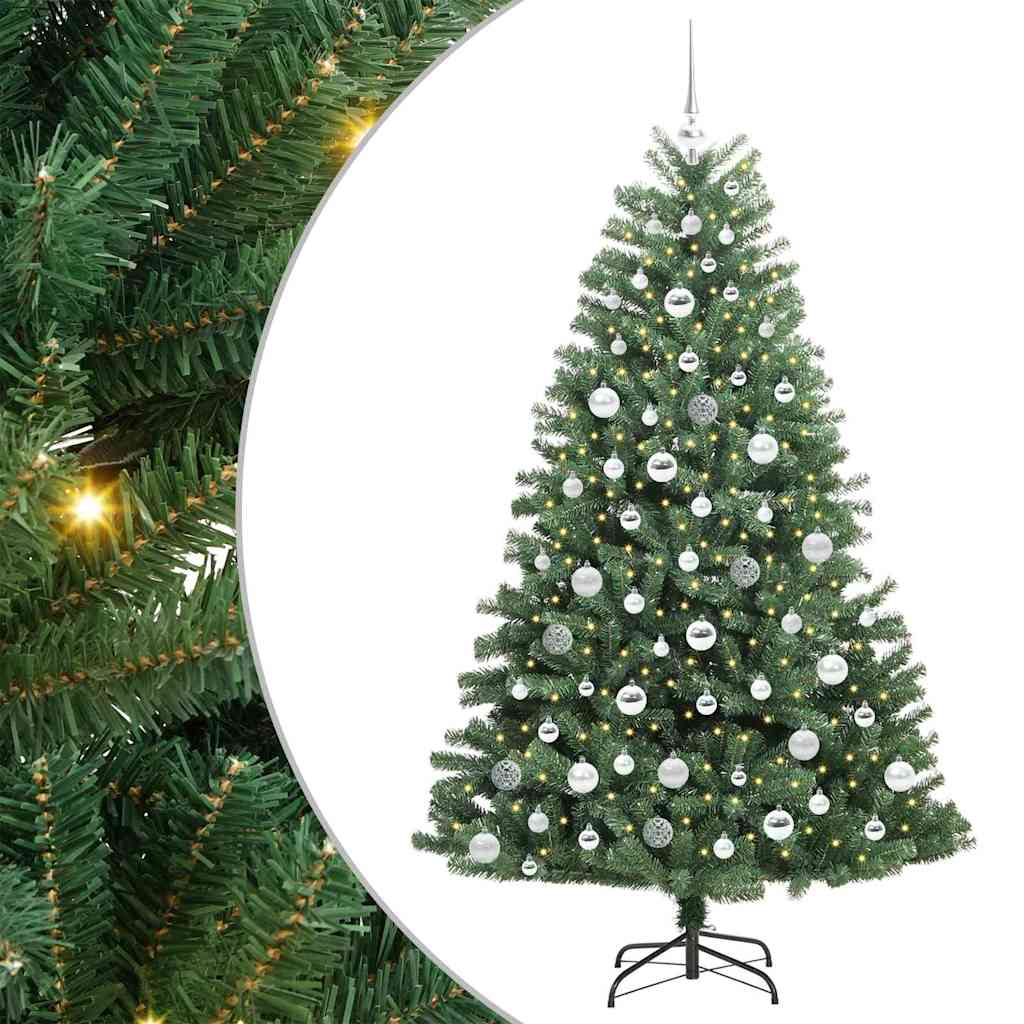 Künstlicher klappbarer Weihnachtsbaum Grün 180 cm