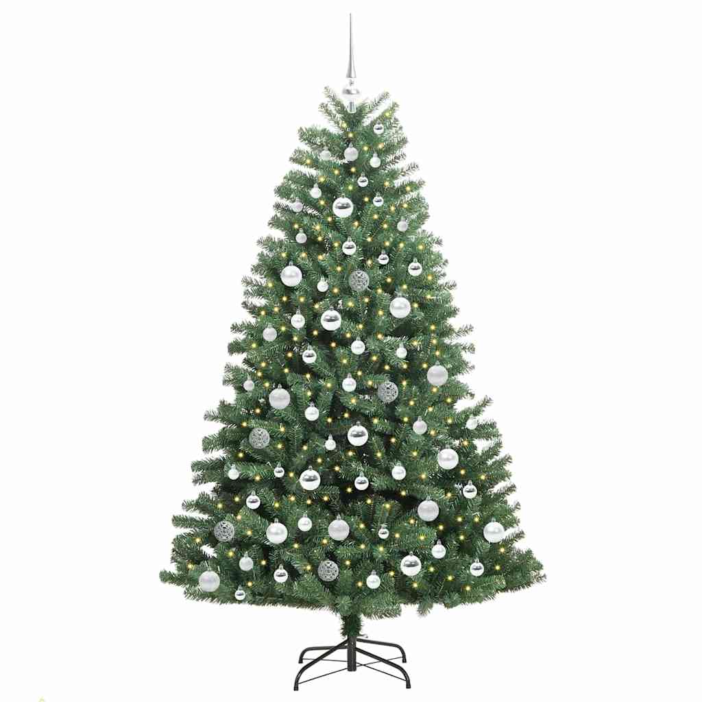 Künstlicher klappbarer Weihnachtsbaum Grün 180 cm