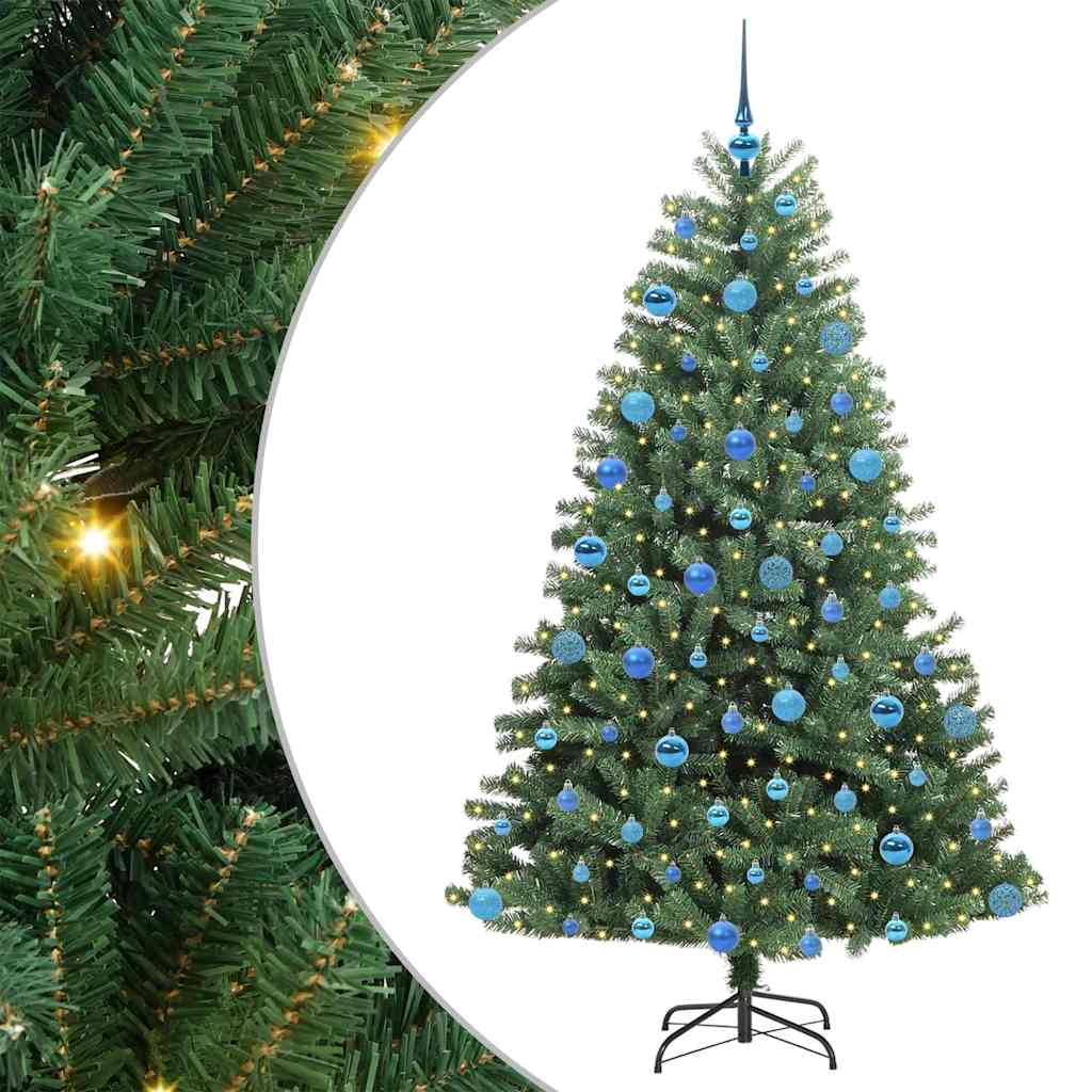 Künstlicher klappbarer Weihnachtsbaum Grün 180 cm