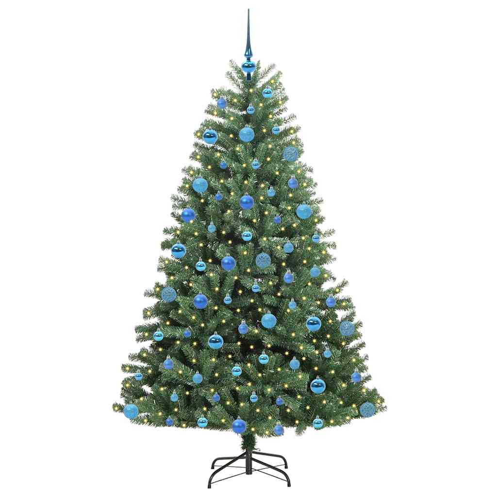Künstlicher klappbarer Weihnachtsbaum Grün 180 cm