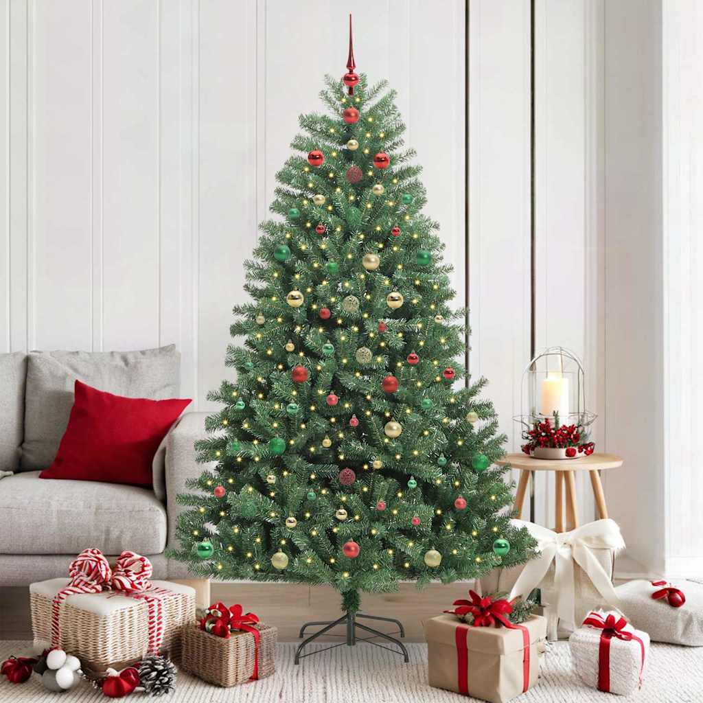Künstlicher klappbarer Weihnachtsbaum Grün 180 cm
