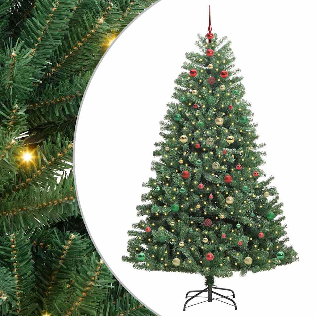 Künstlicher klappbarer Weihnachtsbaum Grün 180 cm
