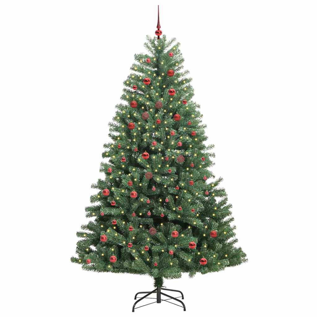 Künstlicher klappbarer Weihnachtsbaum Grün 210 cm