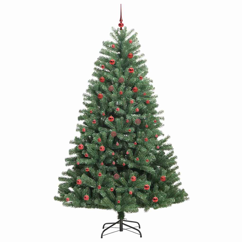 Künstlicher klappbarer Weihnachtsbaum Grün 210 cm