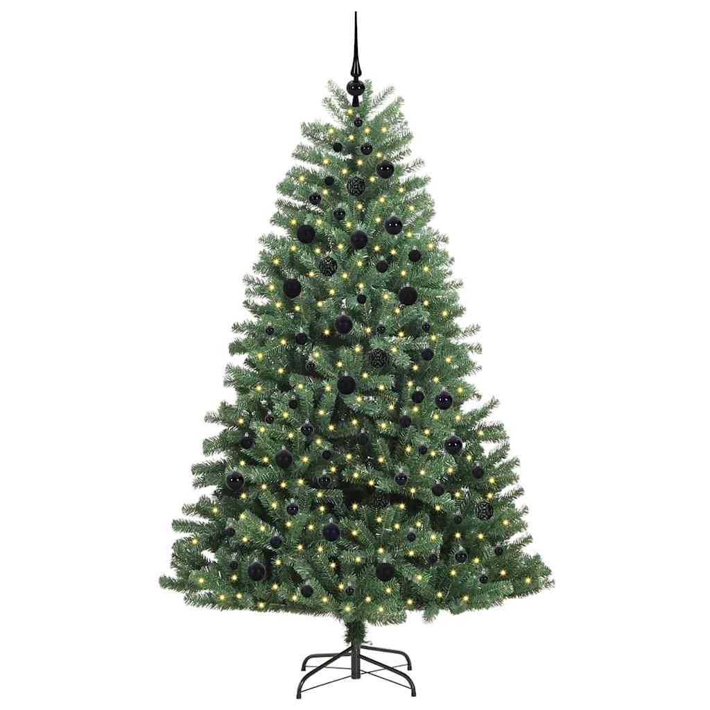 Künstlicher klappbarer Weihnachtsbaum Grün 210 cm