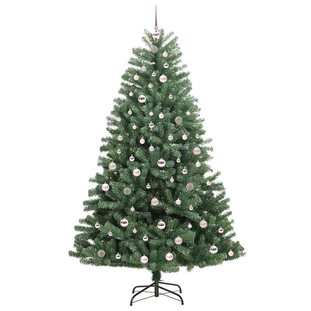 Künstlicher klappbarer Weihnachtsbaum Grün 210 cm