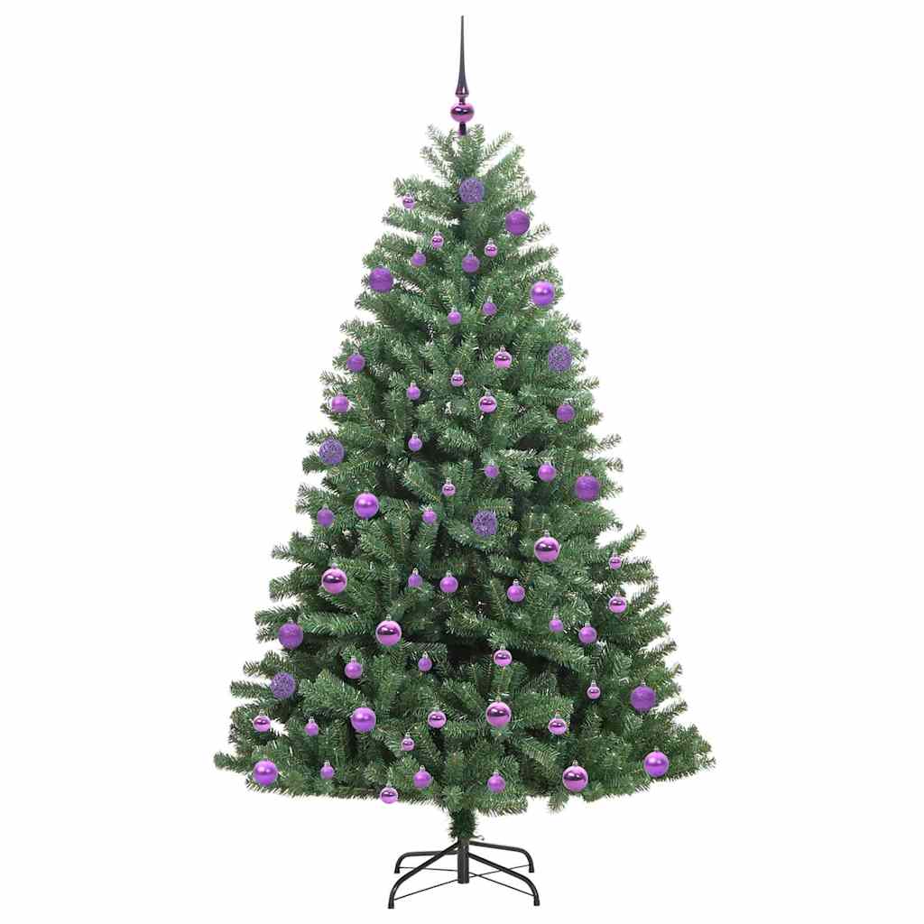 Künstlicher klappbarer Weihnachtsbaum Grün 210 cm
