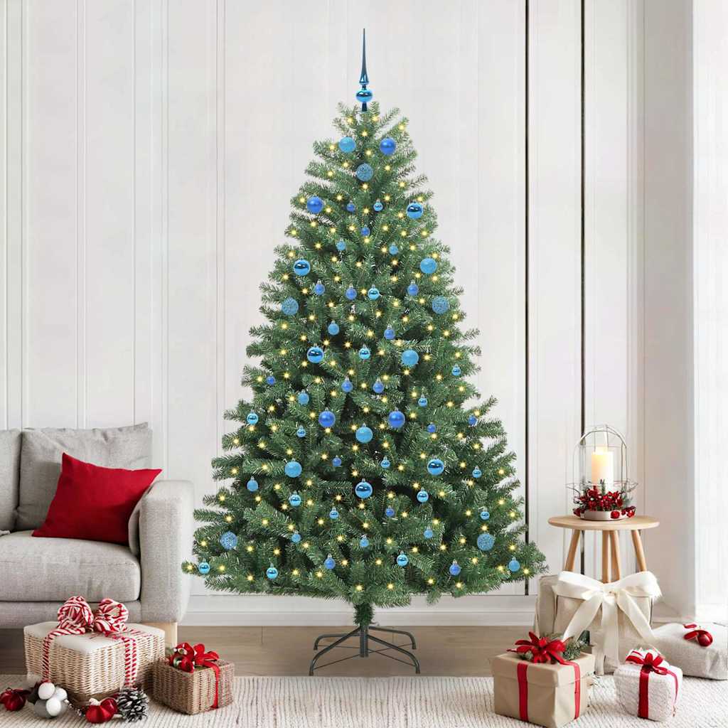 Künstlicher klappbarer Weihnachtsbaum Grün 210 cm
