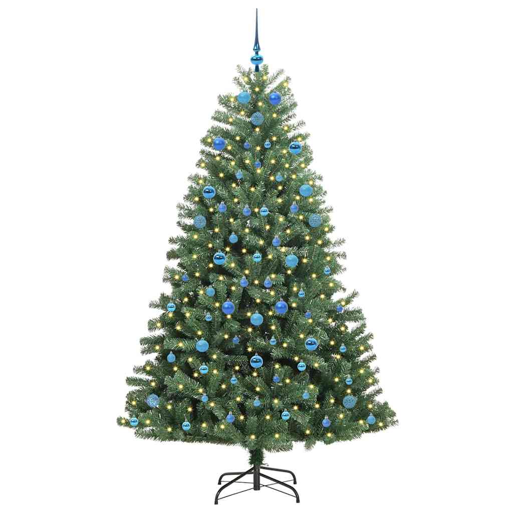 Künstlicher klappbarer Weihnachtsbaum Grün 210 cm
