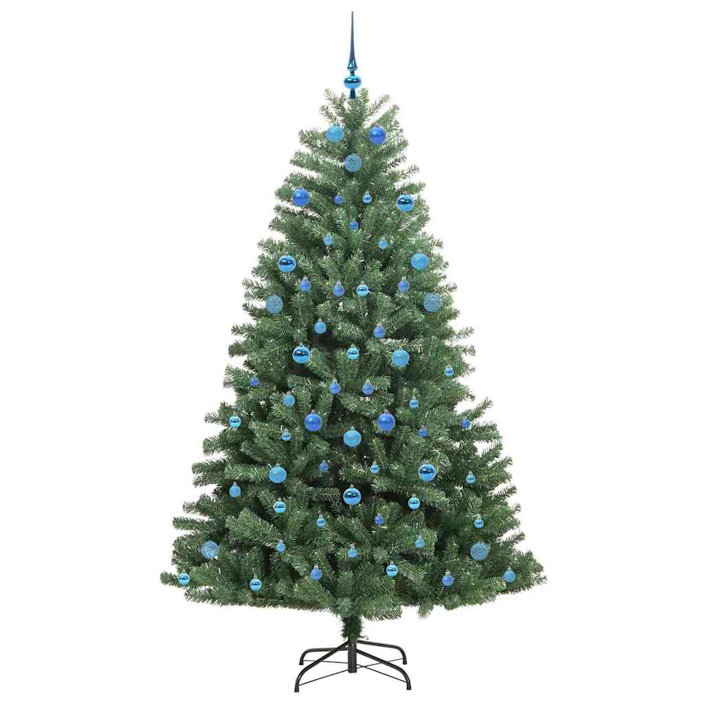 Künstlicher klappbarer Weihnachtsbaum Grün 210 cm