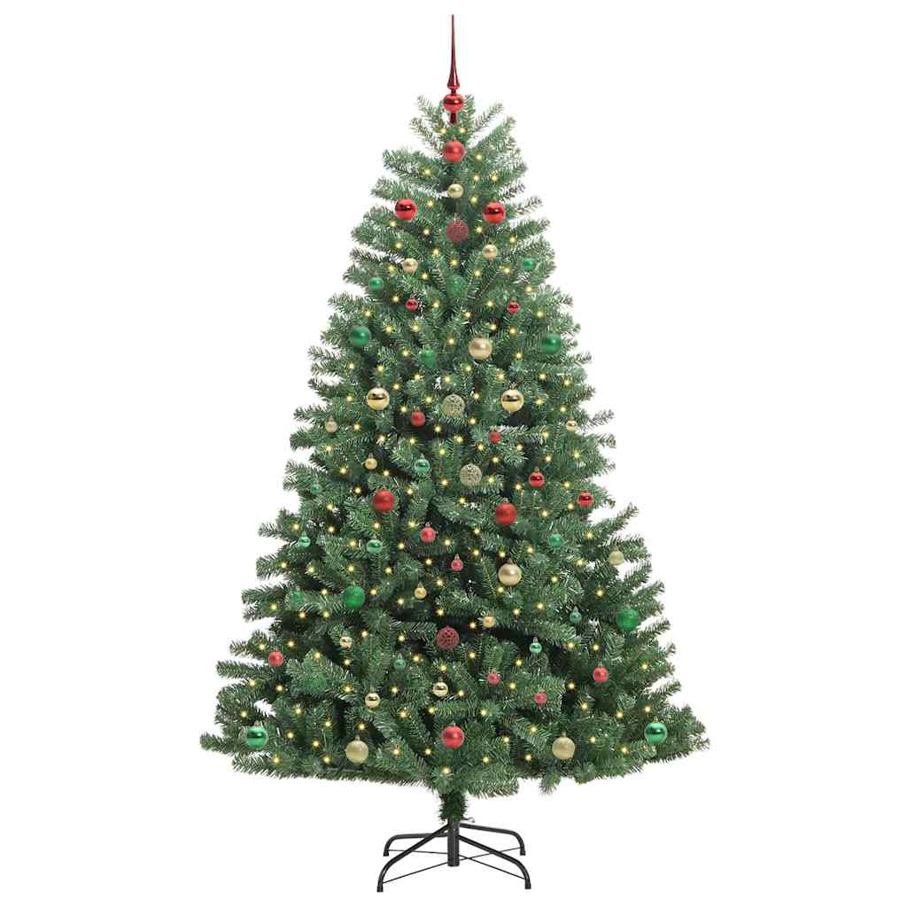 Künstlicher klappbarer Weihnachtsbaum Grün 210 cm