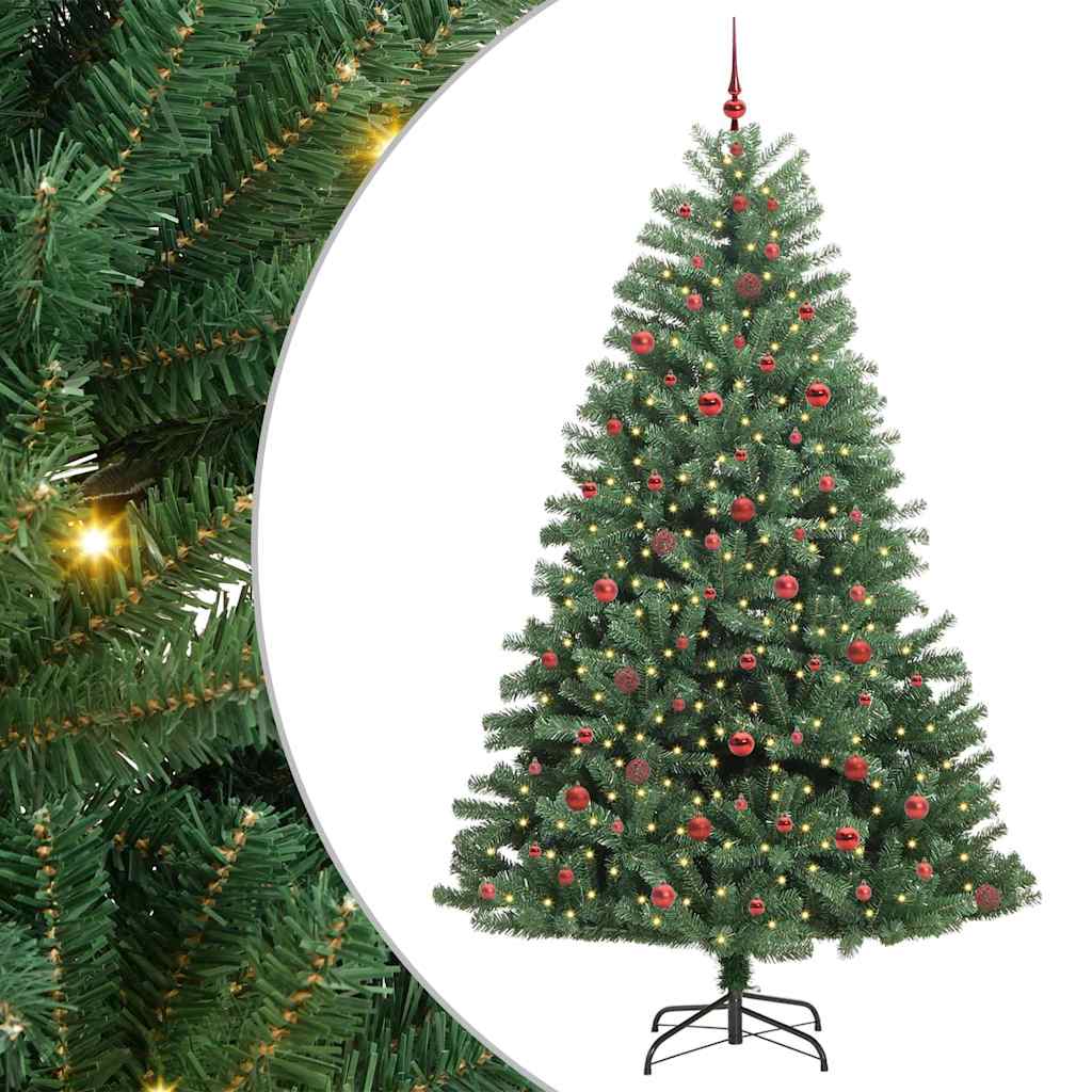 Künstlicher klappbarer Weihnachtsbaum Grün 240 cm